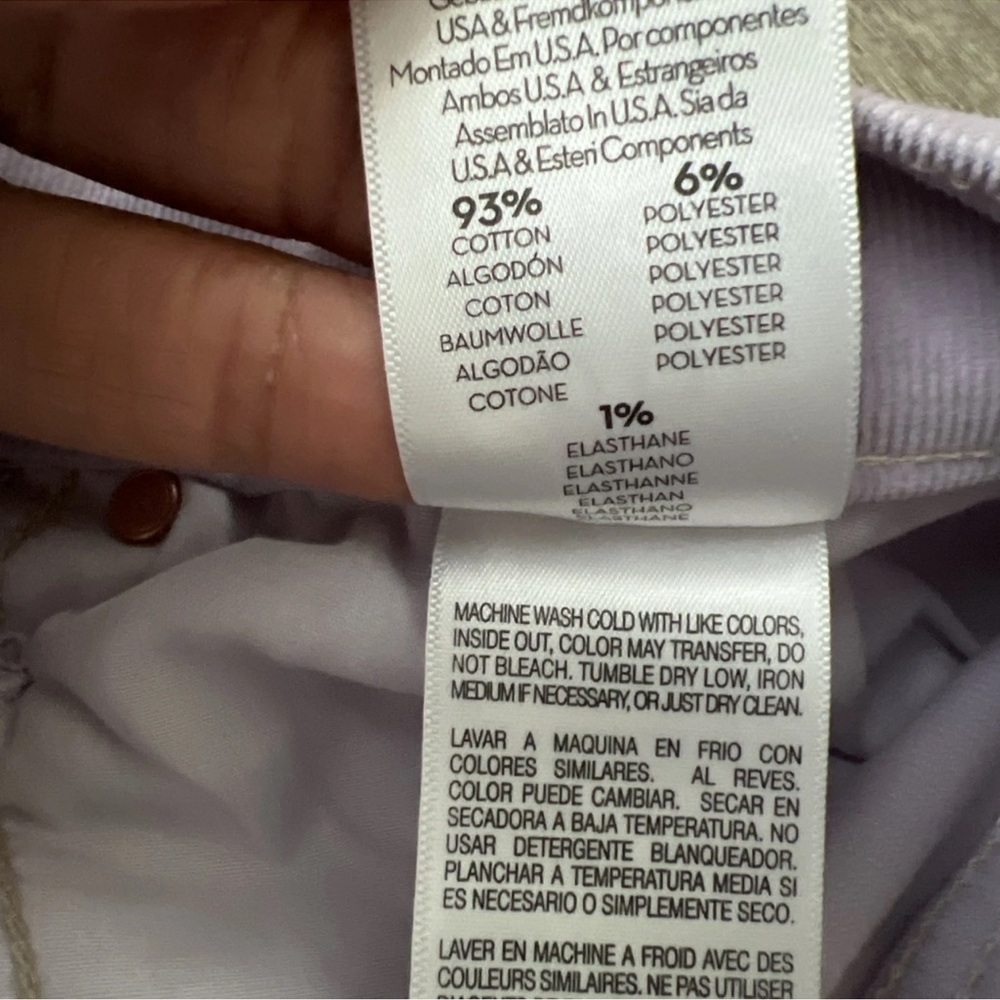 Mother Tunnel Vision Sneak Corduroy Straight Pant Hopscotch Womens 29 - Picture 16 of 16